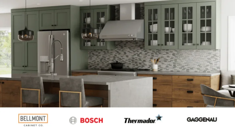 Beautifully designed kitchen with Bellmont Cabinets